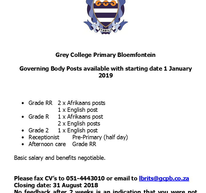 Governing Body Posts available 2019